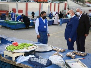 Keçiören semt pazarlarında pandemi denetimi yapıldı