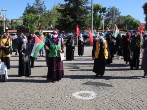 Uşak’ta İsrail saldırıları kınandı