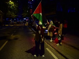 İstanbul’da İsrail Konsolosluğu önünde Mescid-i Aksa eylemi