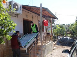 10 ilçede 17 vatandaşa hasta yatağı desteği