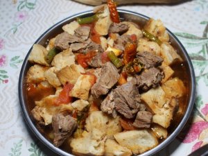 ‘Tavşan öldüren’ ekmeğiyle yapılan geleneksel Bayram lezzeti: ‘Elmadağ Tiridi’