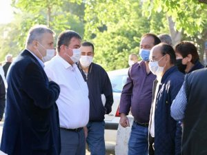 Başkan Çerçi bayram namazını İmam-ı Azam Camisinde kıldı