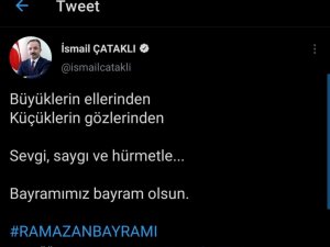 İçişleri Bakanlığı Sözcüsü Çataklı’dan bayram paylaşımı