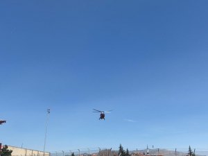 91 yaşındaki korona hastası için helikopter havalandı