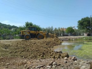 Yayla’da tehlike arz eden gölet kapatıldı