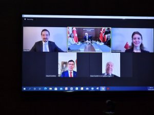 MHP’de partiler arası bayramlaşma video konferansla yapıldı