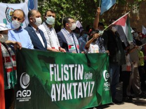 Başkent’te Filistin şehitleri için gıyabi cenaze namazı kılındı