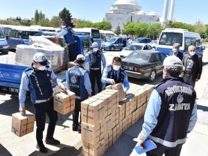 Başkent’te toplu taşıma esnafına Ramazan Bayramında gıda ve hijyen desteği