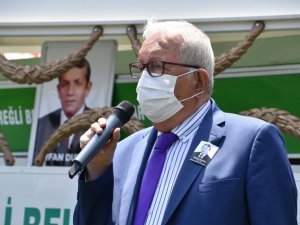 Koronadan ölen belediye personeli için tören düzenlendi