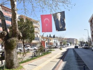 Çan Türk Bayrakları ile donatıldı