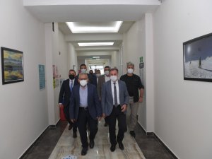 Başkan Büyükkılıç, Hacılar Belediye Başkanı Özdoğan’ı ziyaret etti