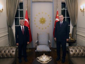Tahmazoğlu, Cumhurbaşkanı Erdoğan ile görüştü