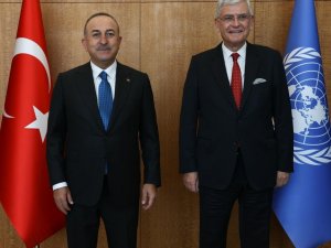 Dışişleri Bakanı Çavuşoğlu, BM 75. Genel Kurulu Başkanı Bozkır ile görüştü