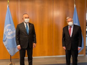 Dışişleri Bakanı Çavuşoğlu, BM Genel Sekreteri Guteres ile görüştü