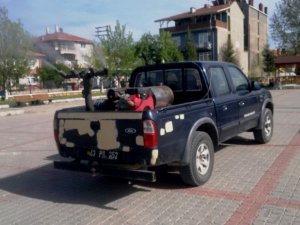 Hisarcık’ta haşere ilaçlama çalışması