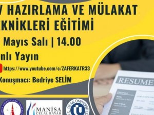 Öğrenci ve mezunlara CV Hazırlama ve Mülakat Teknikleri eğitimi
