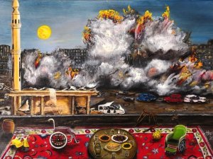 Altıntaşlı Ressam Hacer Ercan’ın eseri İtalya’da sergileniyor