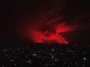 Nyiragongo Yanardağı’nın bulunduğu bölgede dün 119 deprem meydana geldi