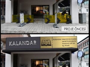 ‘Altın Sözlük’lü özel tabela