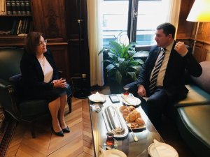 Başkan Şahin’den OECD Türkiye Daimi Temsilcisi Alkin’e ziyaret