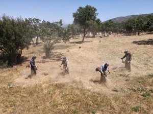 Efeler’de mezarlıklar temizlendi