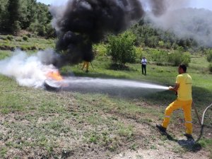 Her gün tatbikat yapıyorlar, ormanı onlar koruyor