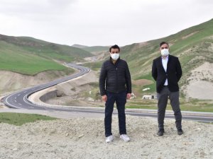 Yeni yapılan Ahlat - Malazgirt yolu tamamlandı
