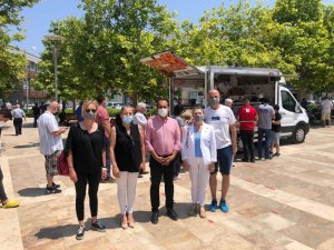 CHP Urla’dan kan bağışına destek