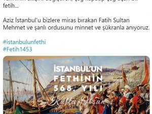 EGM’den İstanbul’un fethinin yıl dönümüyle ilgili paylaşım