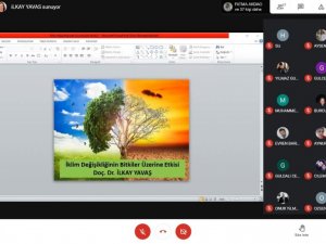 İklim değişiminin bitkiler üzerine etkisi semineri gerçekleşti