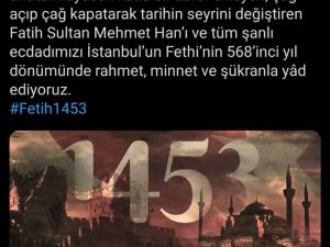 MSB’den İstanbul’un fethinin yıl dönümüyle ilgili paylaşım