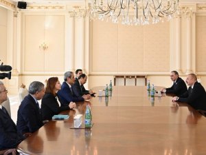 Yargıtay Cumhuriyet Başsavcısı Şahin, Azerbaycan Cumhurbaşkanı Aliyev tarafından kabul edildi