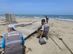 Binlerce kişiye ev sahipliği yapacak olan sahil yaza hazırlanıyor