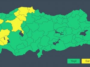 Meteoroloji sarı kodla uyardı: 13 ile kuvvetli yağış uyarısı