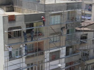 Dış cephe giydirme son aşamaya geldi