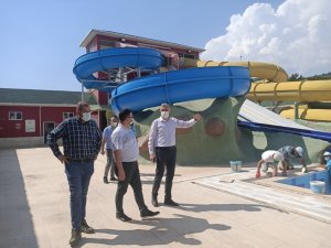 Termal Aquapark’ta yaz sezonu bakım çalışması
