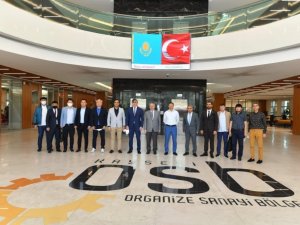Kazakistan’ın Türkiye Büyükelçisi başkanlığındaki heyet Kayseri OSB’yi ziyaret etti