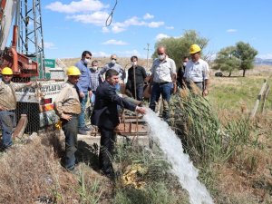 Senir su kuyularının çalışmaları başladı