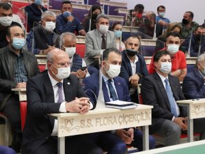ATO Başkanı Baran ve ATO Başkan Yardımcısı Yılmaz, çiçek borsasını ziyaret etti