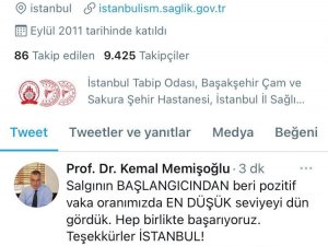 İstanbul İl Sağlık Müdürü Prof. Dr. Memişoğlu’ndan İstanbul için sevindiren açıklama