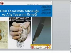 DPÜ’de “Dilin Tasarımda Yolculuğu ve Afiş Tasarımı Örneği” adlı seminer