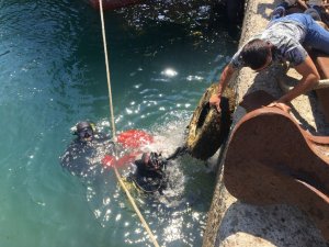 Denizden çıkan atıklar kirliliği gözler önüne serdi