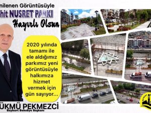 Bayburt’ta Şehit Nusret Parkı’ndaki çalışmalarda sona gelindi