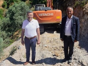 Köşk’te yol açma çalışmaları devam ediyor