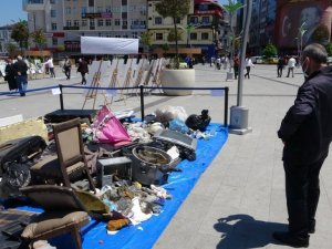 Rize’de dere yataklarından çıkan çöpler herkesi şaşırttı