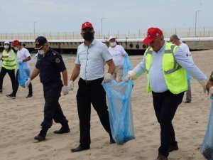 Geyikli’de sahil temizliği gerçekleştirildi