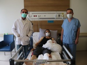 Doktorların hızı 4’üncü kattan düşen işçiyi hayata bağladı