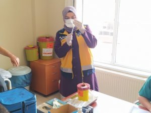 Gemerek Devlet Hastanesinde Biontech Aşıları  Uygulanmaya Başlandı