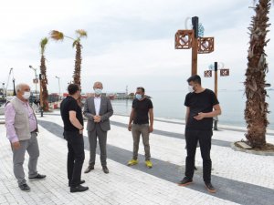 Sahile Süleymanpaşa Belediyesi dokunuşu