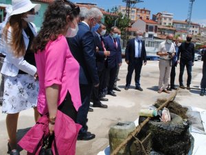 Eğirdir Gölü’nde sualtı temizliği